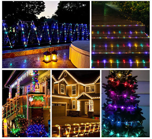 33FT 100 LED Outdoor Rope Light String for Garden Party Decoration